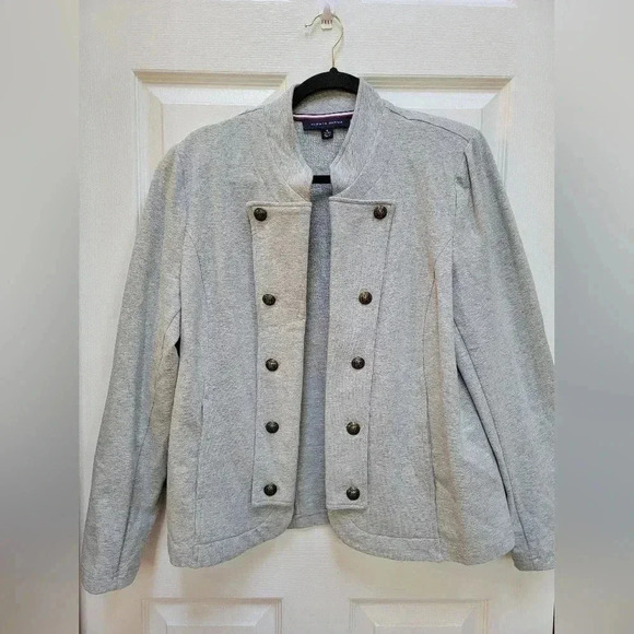 Tommy Hilfiger Open Front Military Blazer Size XL - Picture 1 of 4